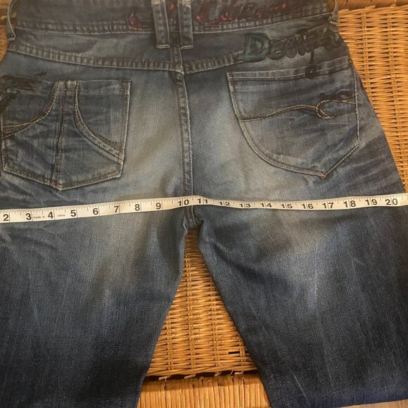 🤗182-You Are Creative 💖Vintage Handpainted Jeans - Picture 7 of 11